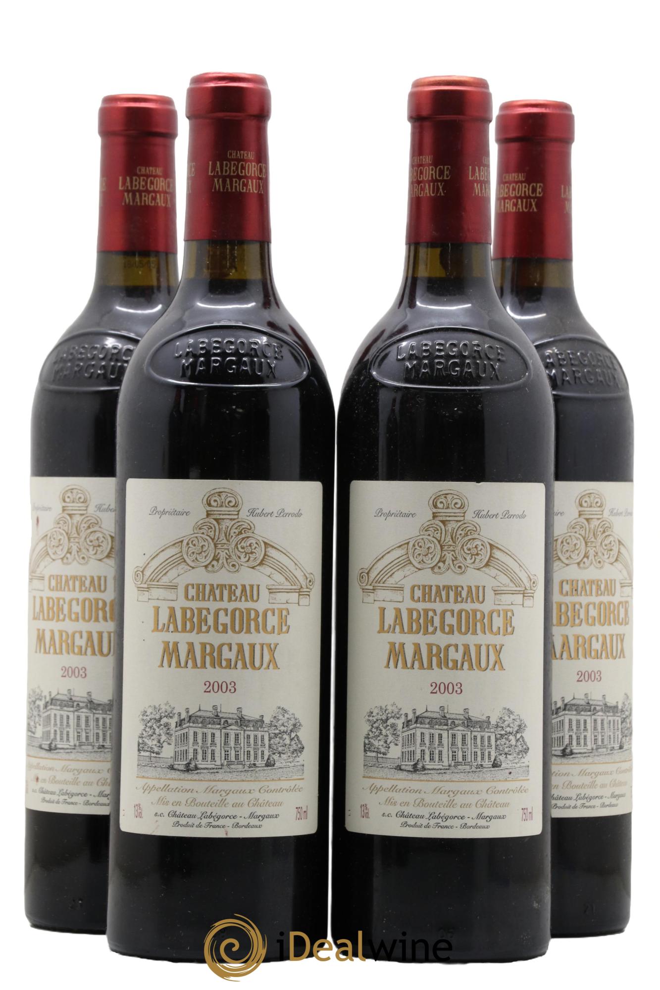 Château Labegorce Cru Bourgeois 2003 - Lotto di 4 bottiglie - 0