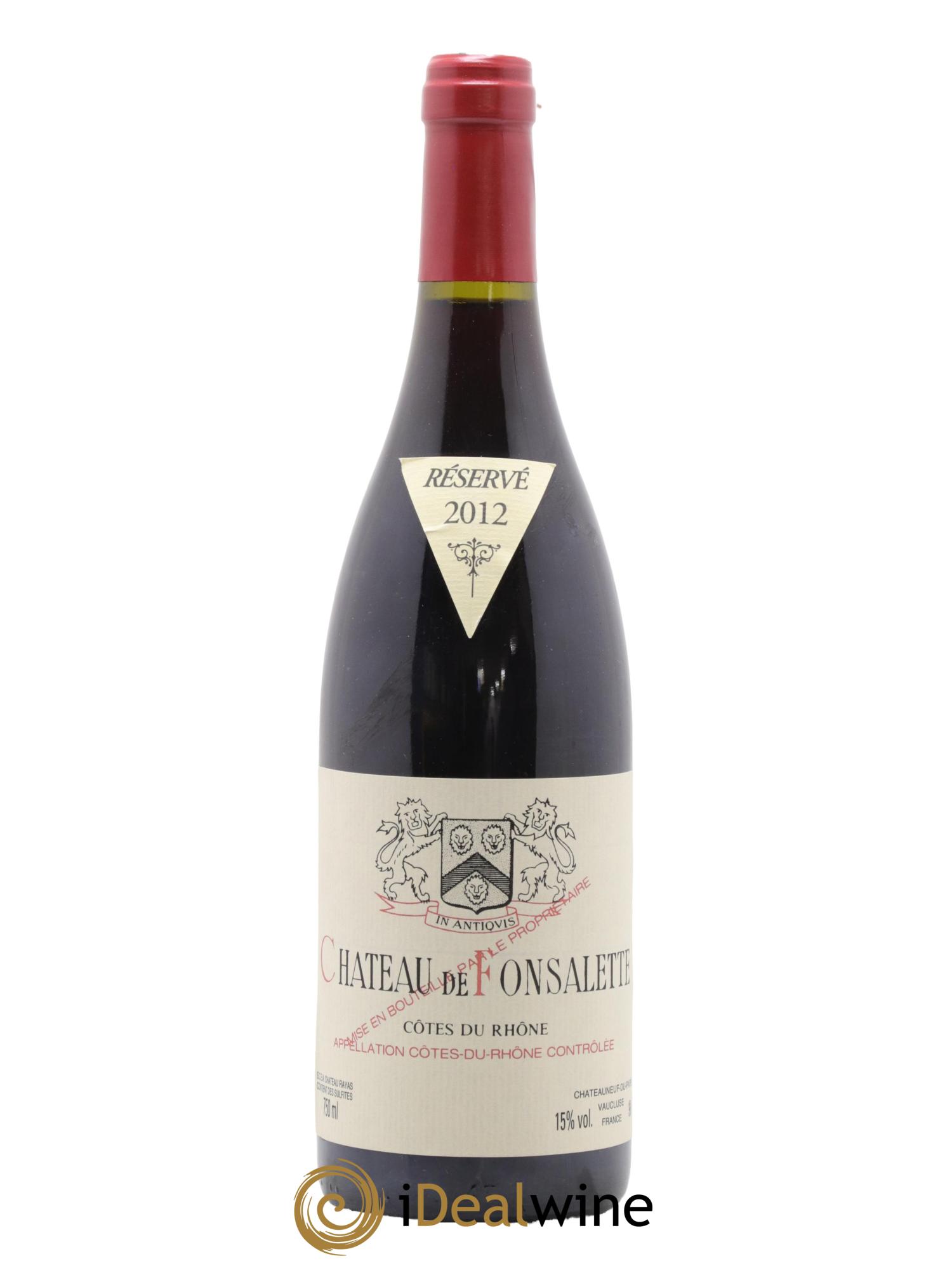 Côtes du Rhône Château de Fonsalette Emmanuel Reynaud 2012 - Lotto di 1 bottiglia - 0