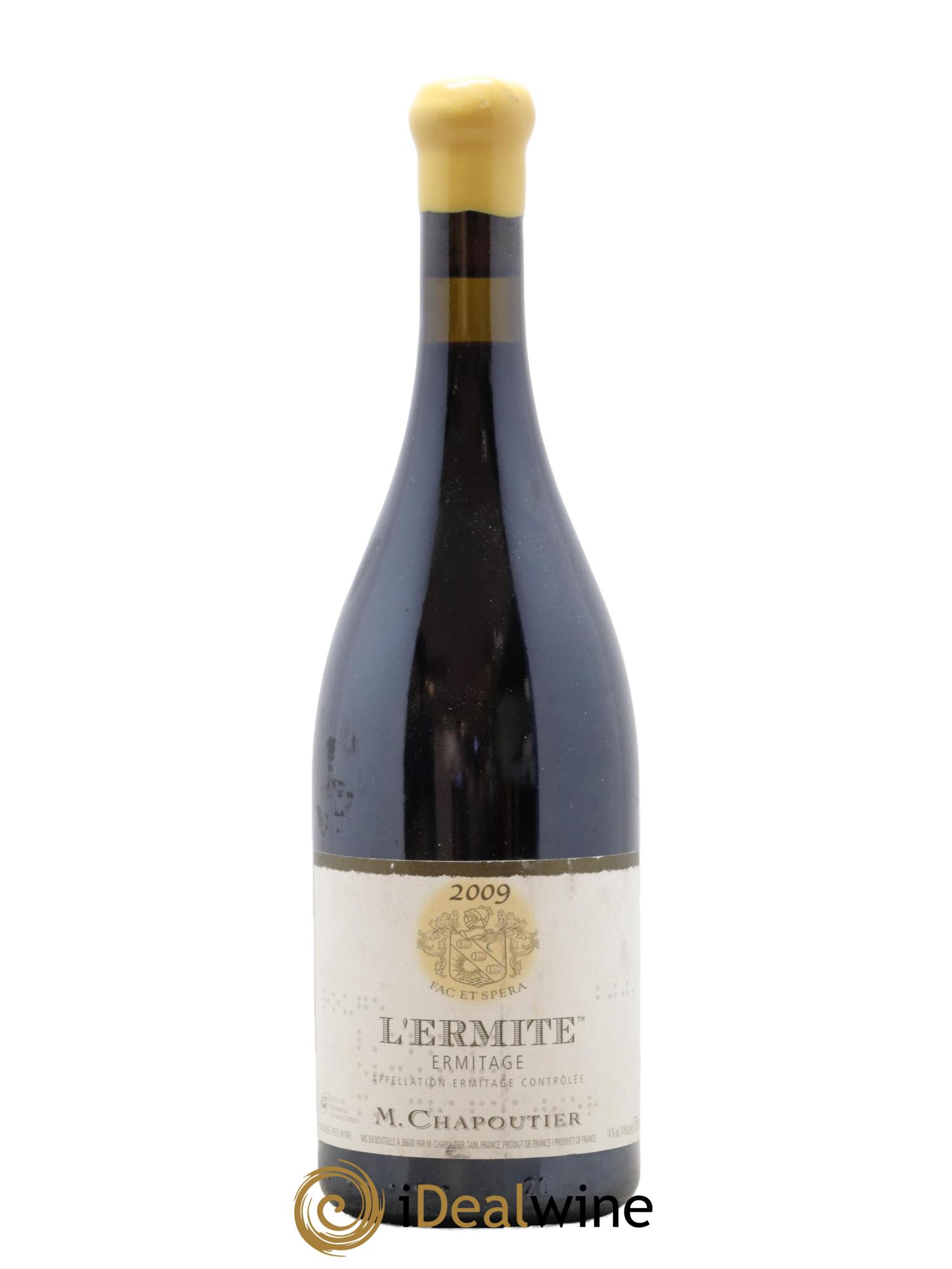 Hermitage Ermitage l'Ermite Chapoutier 2009 - Lot de 1 bouteille - 0