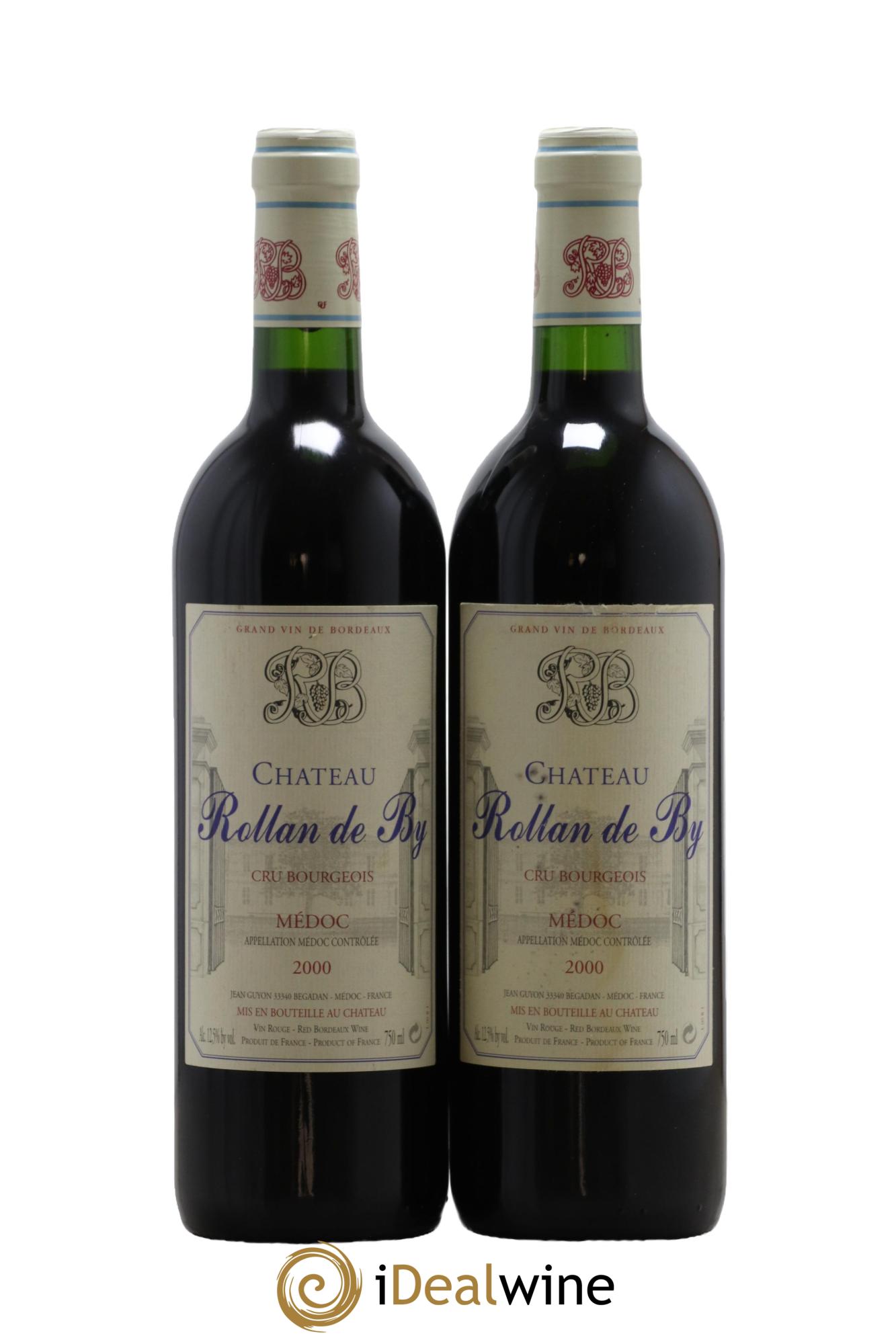 Château Rollan de By Cru Bourgeois 2000 - Lot de 2 bouteilles - 0