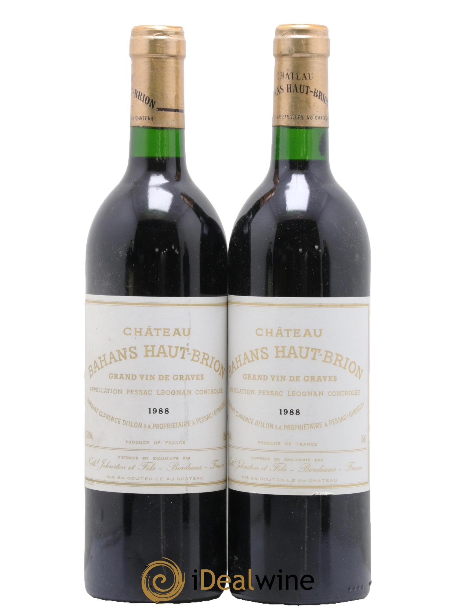 Clarence (Bahans) de Haut-Brion Second Vin 1988 - Lot de 2 bouteilles - 0