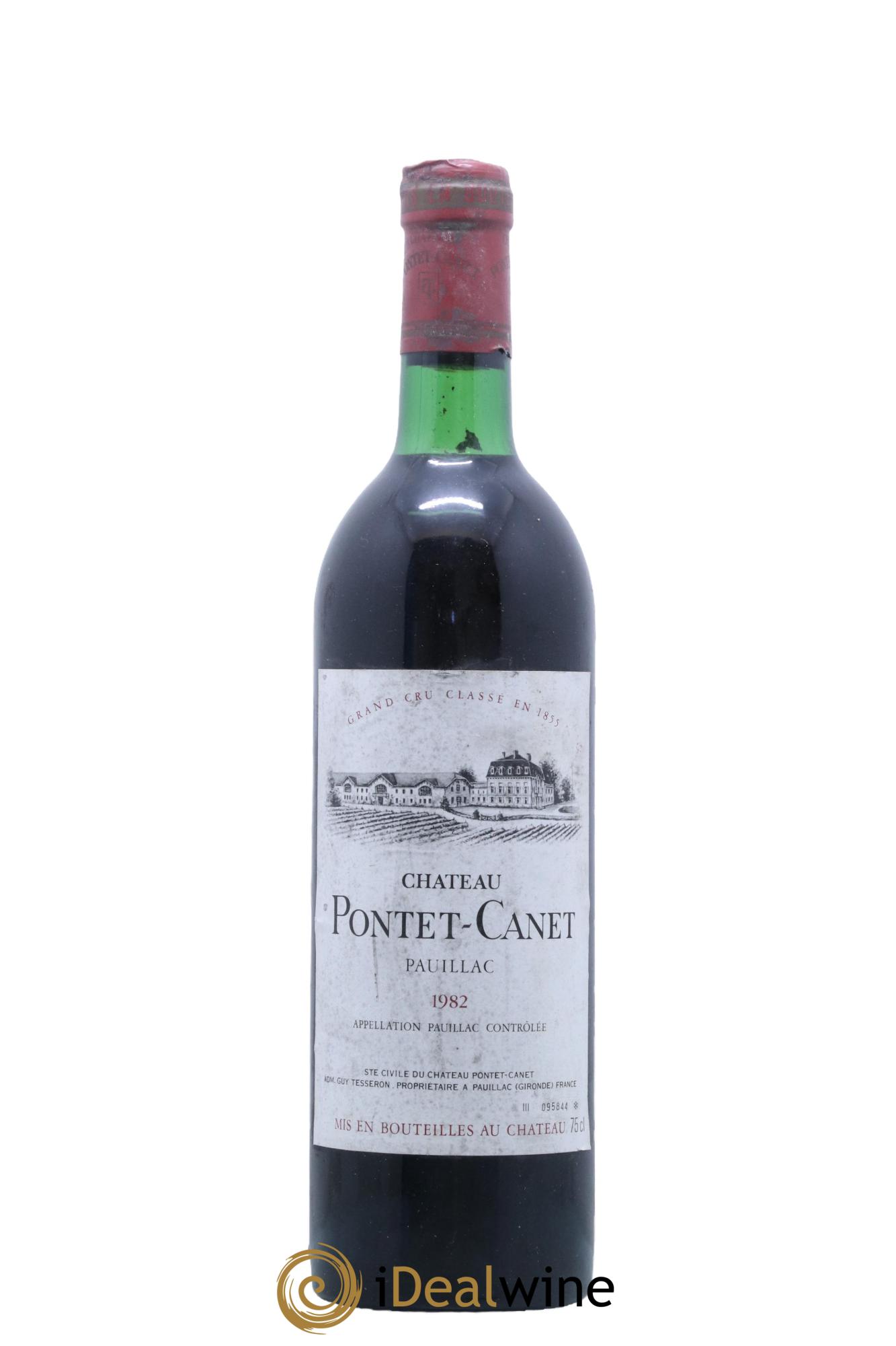 Château Pontet Canet 5ème Grand Cru Classé  1982 - Lot de 1 bouteille - 0