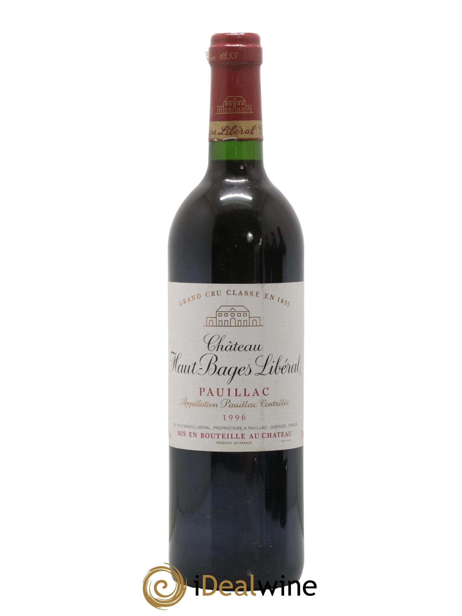 Château Haut Bages Libéral 5ème Grand Cru Classé 1996 - Lotto di 1 bottiglia - 0