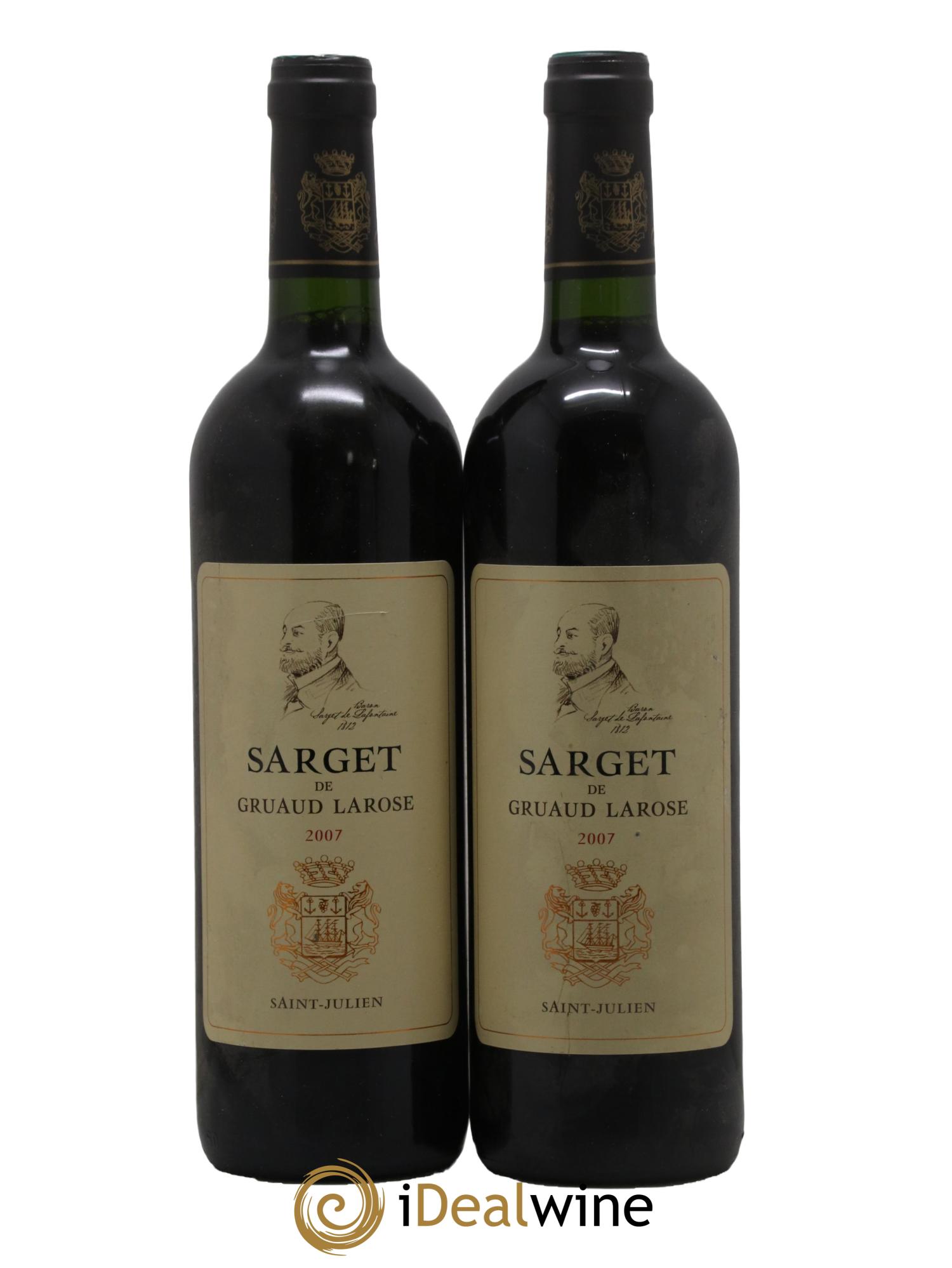 Sarget de Gruaud Larose Second Vin 2007 - Lotto di 2 bottiglie - 0