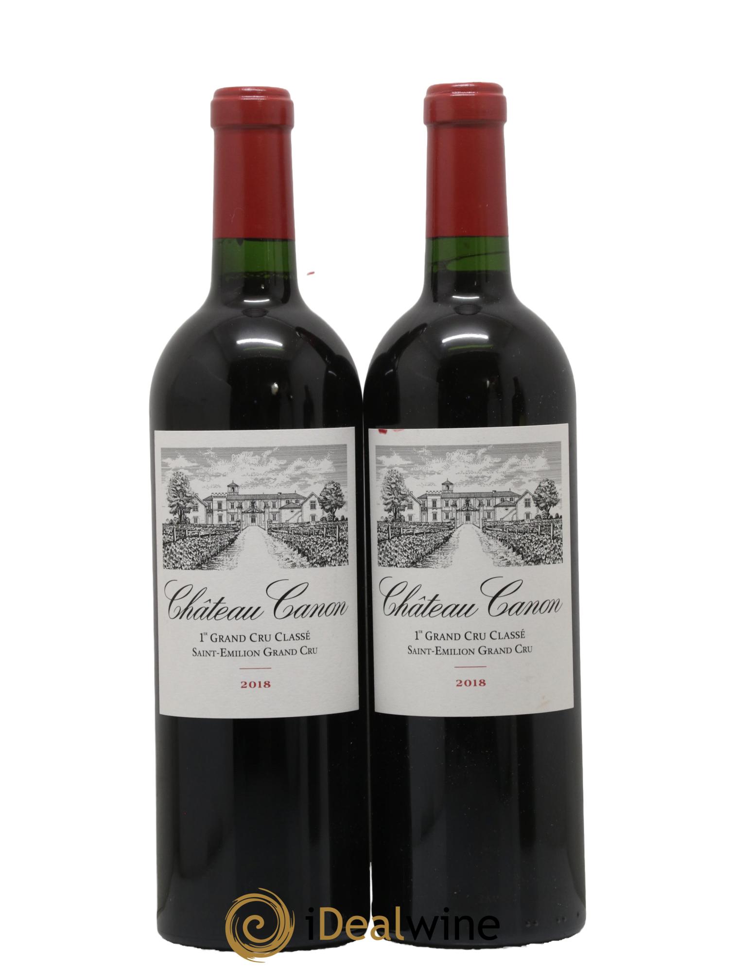 Château Canon 1er Grand Cru Classé B  2018 - Lot de 2 bouteilles - 0