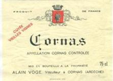 Etikette des Weins Cornas Les Vieilles Vignes Alain Voge (Domaine) 2019