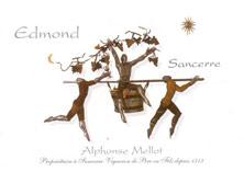 Wine label Sancerre Cuvée Edmond Alphonse Mellot 2002