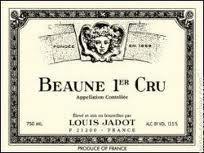 Wine label Beaune 1er Cru Avaux Maison Louis Jadot 2003