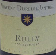 Etikette des Weins Rully Maizières Vincent Dureuil-Janthial 2019