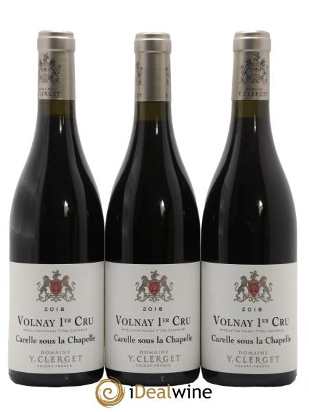 photo Volnay 1er Cru Carelle Sous la Chapelle Domaine Yvon Clerget 2018