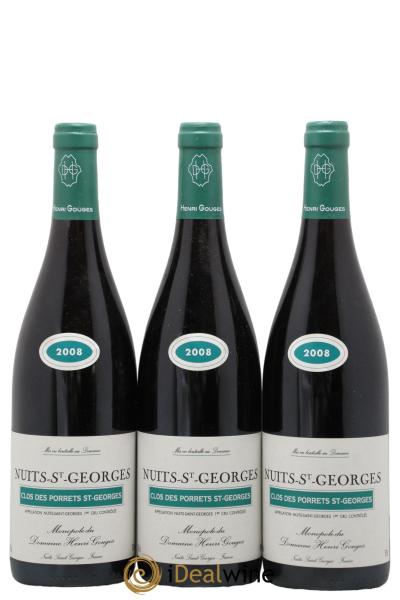 photo Nuits Saint-Georges 1er Cru Clos des Porrets st Georges Henri Gouges 2008