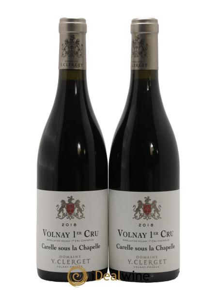 photo Volnay 1er Cru Carelle Sous la Chapelle Domaine Yvon Clerget 2018