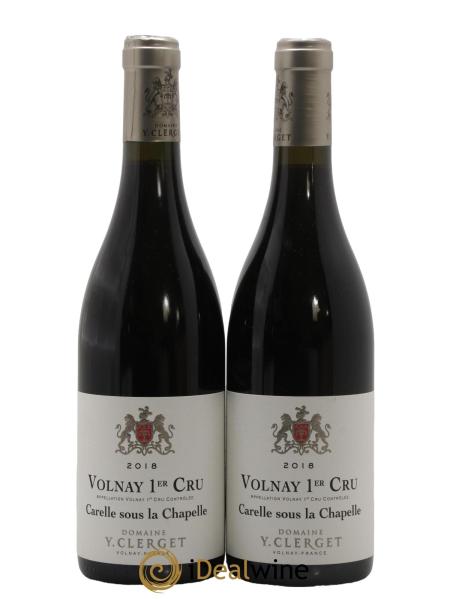 photo Volnay 1er Cru Carelle Sous la Chapelle Domaine Yvon Clerget 2018