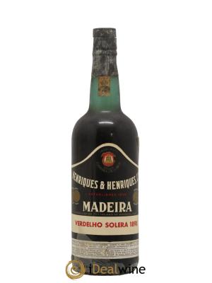 Madère Madere Verdelho Solera Henriques et Henriques