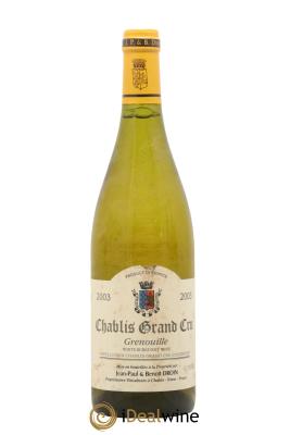 Chablis Grand Cru Grenouilles Jean-Paul & Benoît Droin (Domaine)