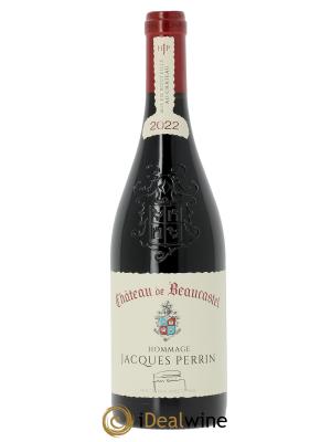 Châteauneuf-du-Pape Château de Beaucastel Hommage à Jacques Perrin Famille Perrin (Cassetta in legno a partire da  CBO3 bts)