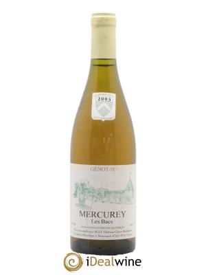 Mercurey Les Bacs Chateau Genot Boulanger