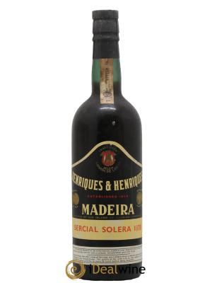 Madère Madere Verdelho Solera Henriques et Henriques