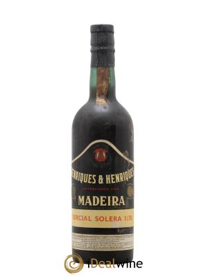 Madère Solera 1878 Sercial Henriques & Henriques