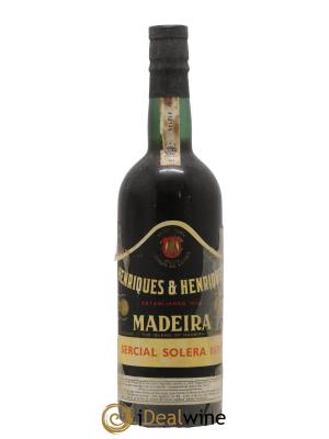 Madère Madere Verdelho Solera Henriques et Henriques