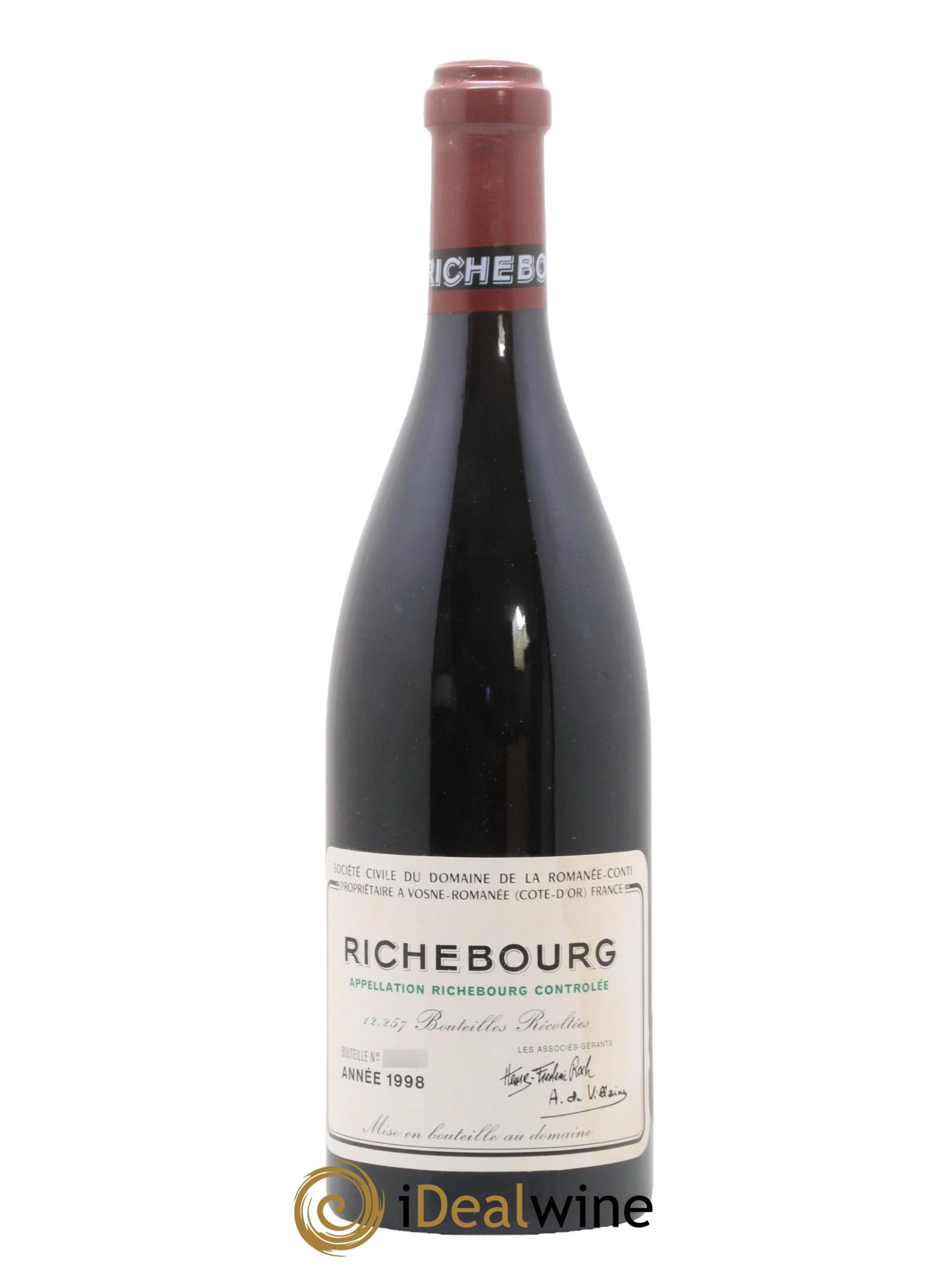 Richebourg Grand Cru Domaine de la Romanée-Conti 1998 - Lotto di 1 bottiglia - 0