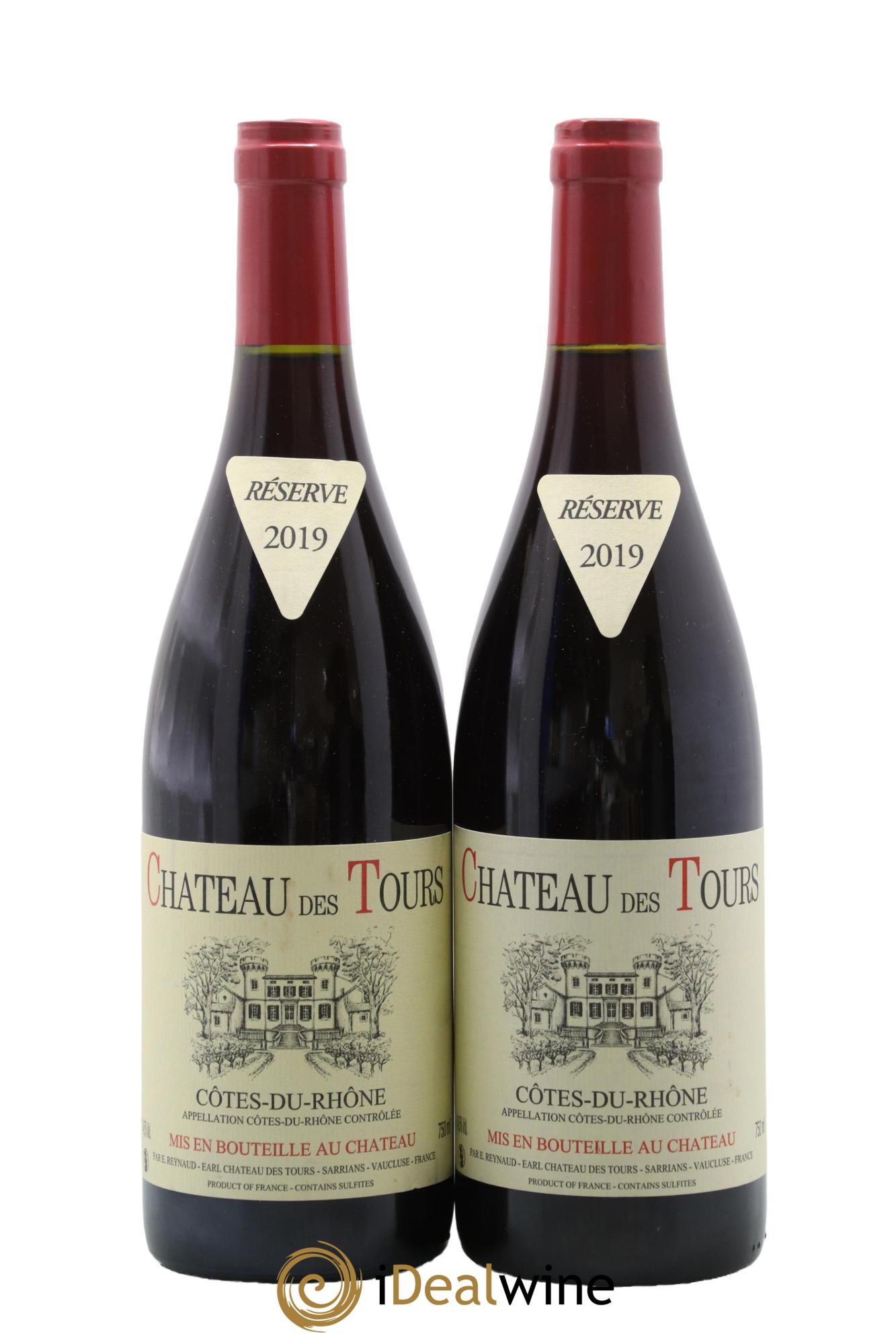 Côtes du Rhône Château des Tours Emmanuel Reynaud 2019 - Lotto di 2 bottiglie - 0