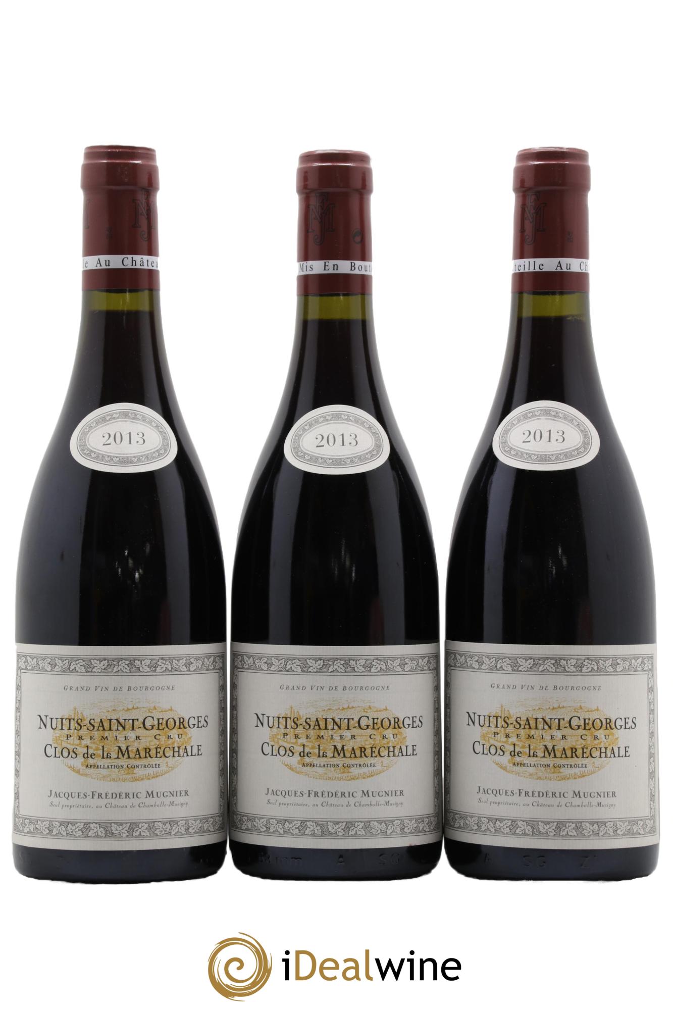 Nuits Saint-Georges 1er Cru Clos de La Maréchale Jacques-Frédéric Mugnier  2013 - Lot of 3 bottles - 0