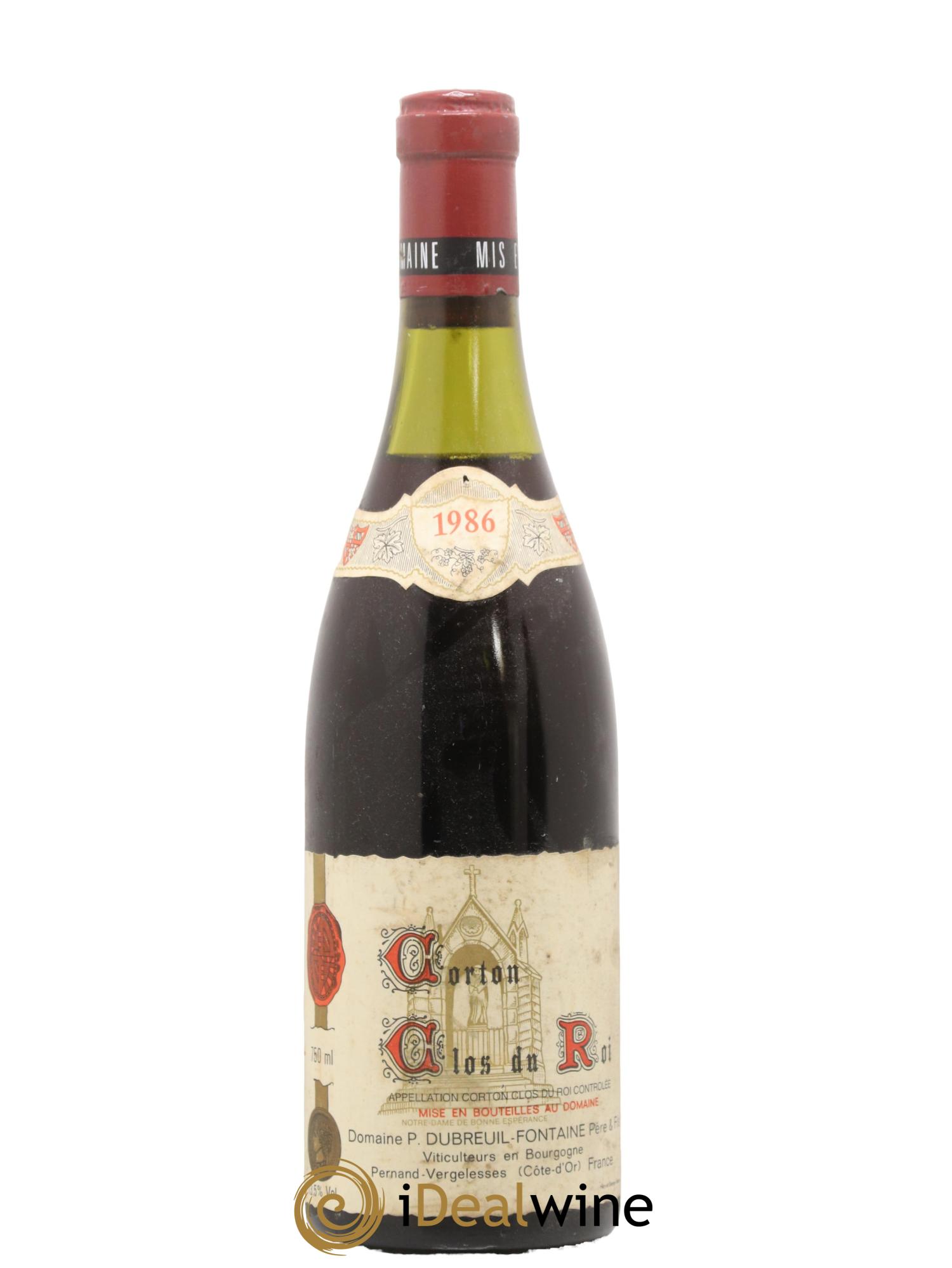 Corton Grand Cru Clos du Roi Dubreuil-Fontaine (Domaine) 1986 - Lot de 1 bouteille - 0