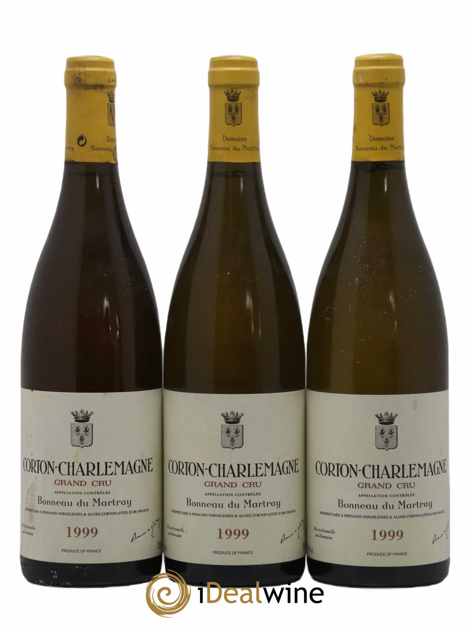 Corton-Charlemagne Grand Cru Bonneau du Martray (Domaine) 1999 - Lot de 3 bouteilles - 0