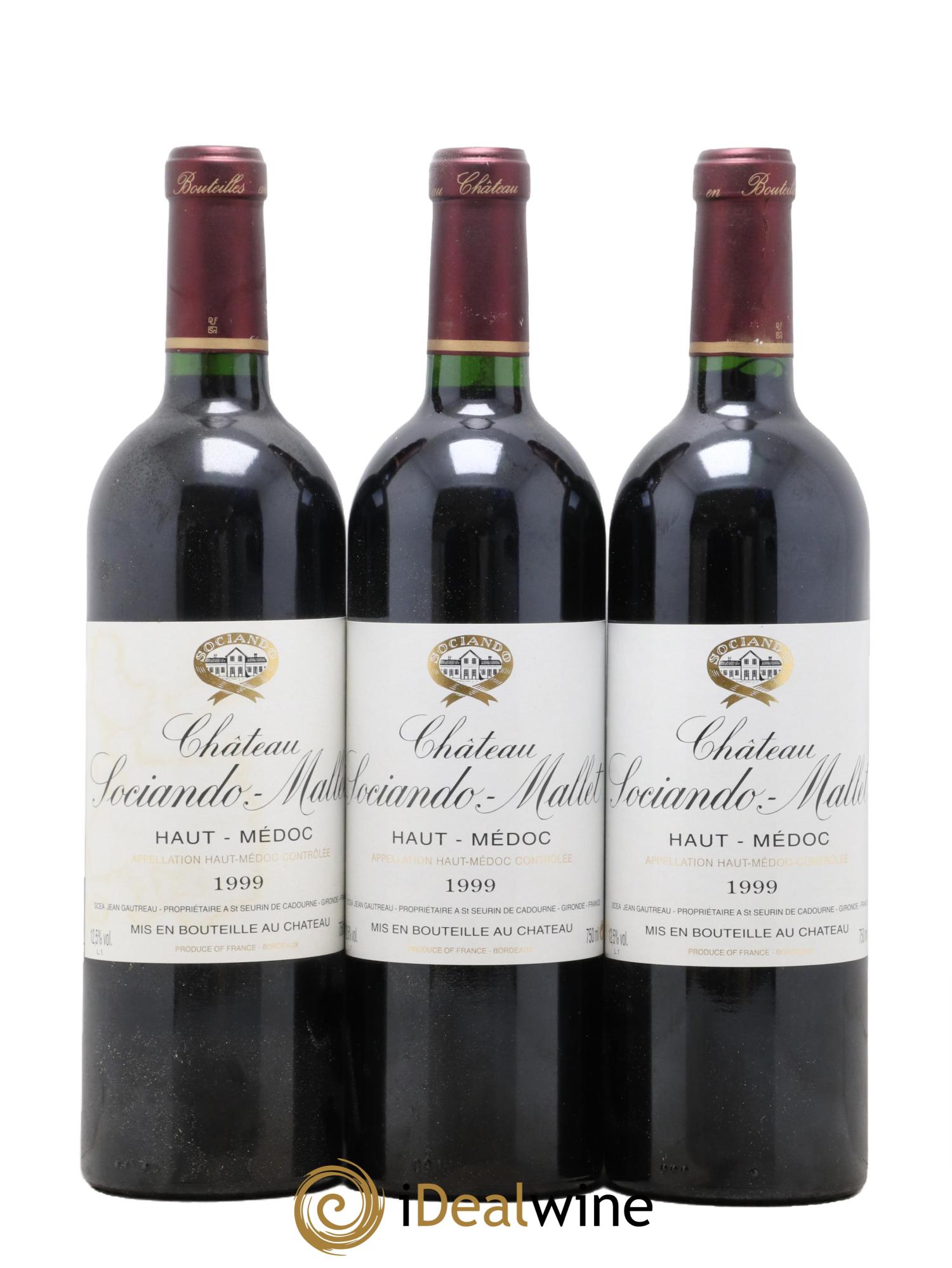 Château Sociando Mallet  1999 - Lot de 12 bouteilles - 3