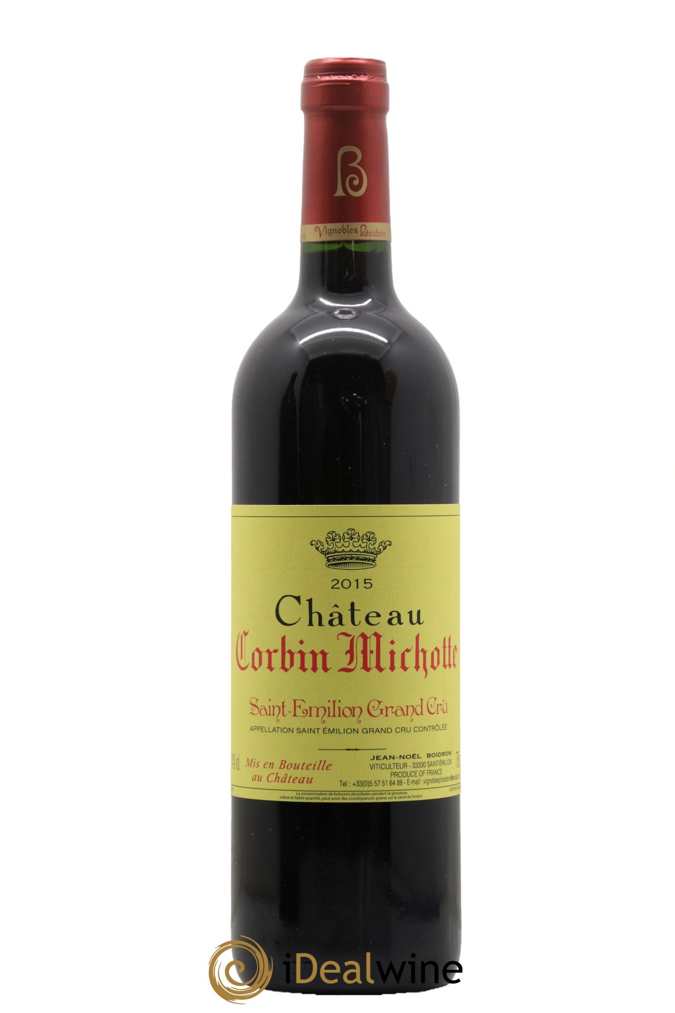 Château Corbin Michotte Grand Cru Classé 2015 - Posten von 1 Flasche - 0