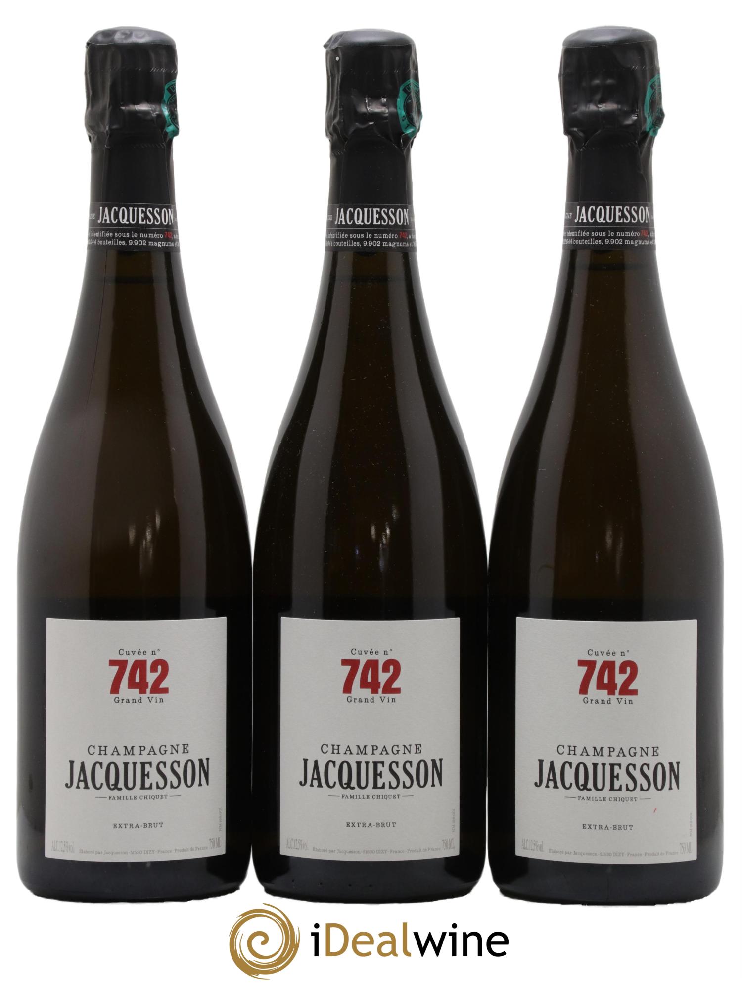 Cuvée 742 Extra-Brut Jacquesson - Lotto di 3 bottiglie - 0