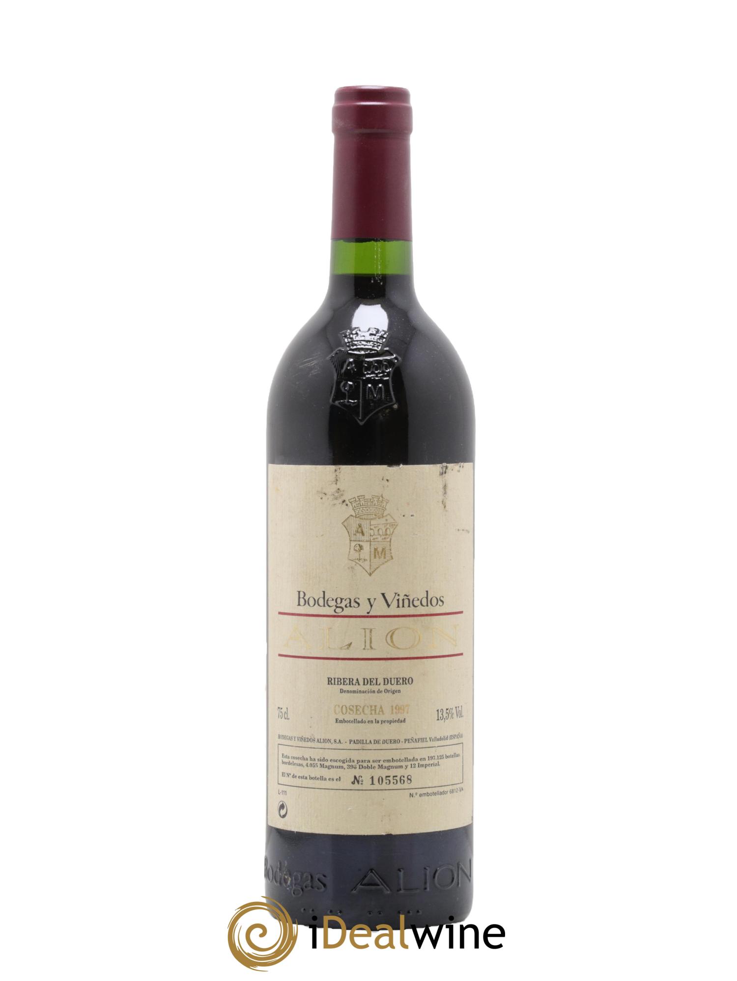 Ribera Del Duero DO Vega Sicilia Alion Famille Alvarez 1997 - Lotto di 1 bottiglia - 0