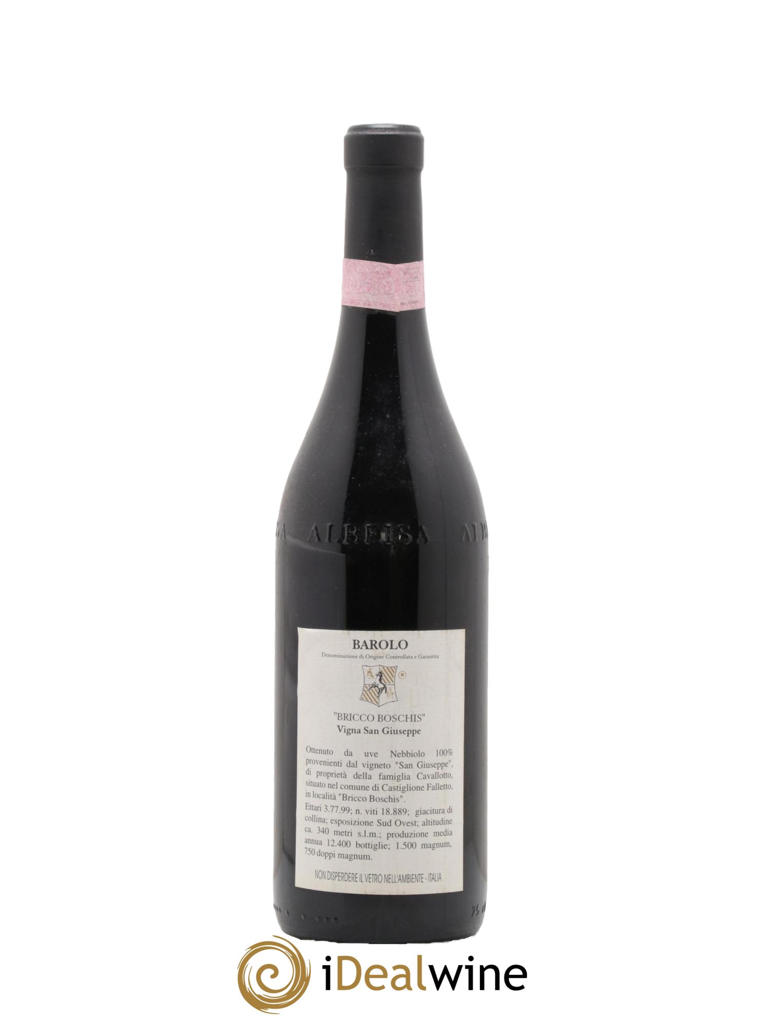 Barolo DOCG Bricco Boschis Vigna San Giuseppe Cavallotto 1999 - Lotto di 1 bottiglia - 1