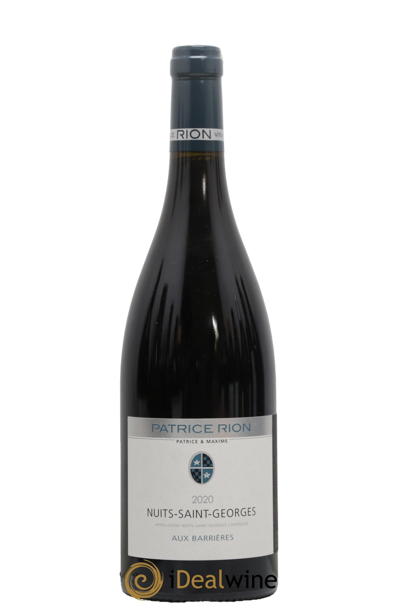 Nuits Saint-Georges Aux Barrieres Domaine Patrice Rion 2020 - Posten von 1 Flasche - 0