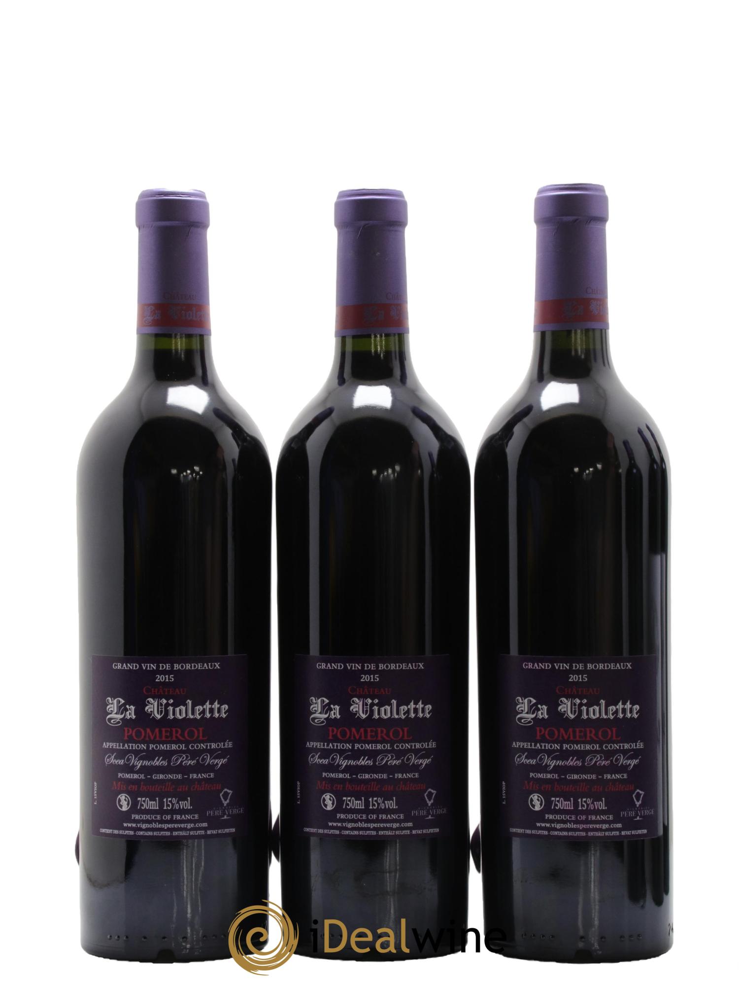 Château la Violette 2015 - Lot de 6 bouteilles - 2