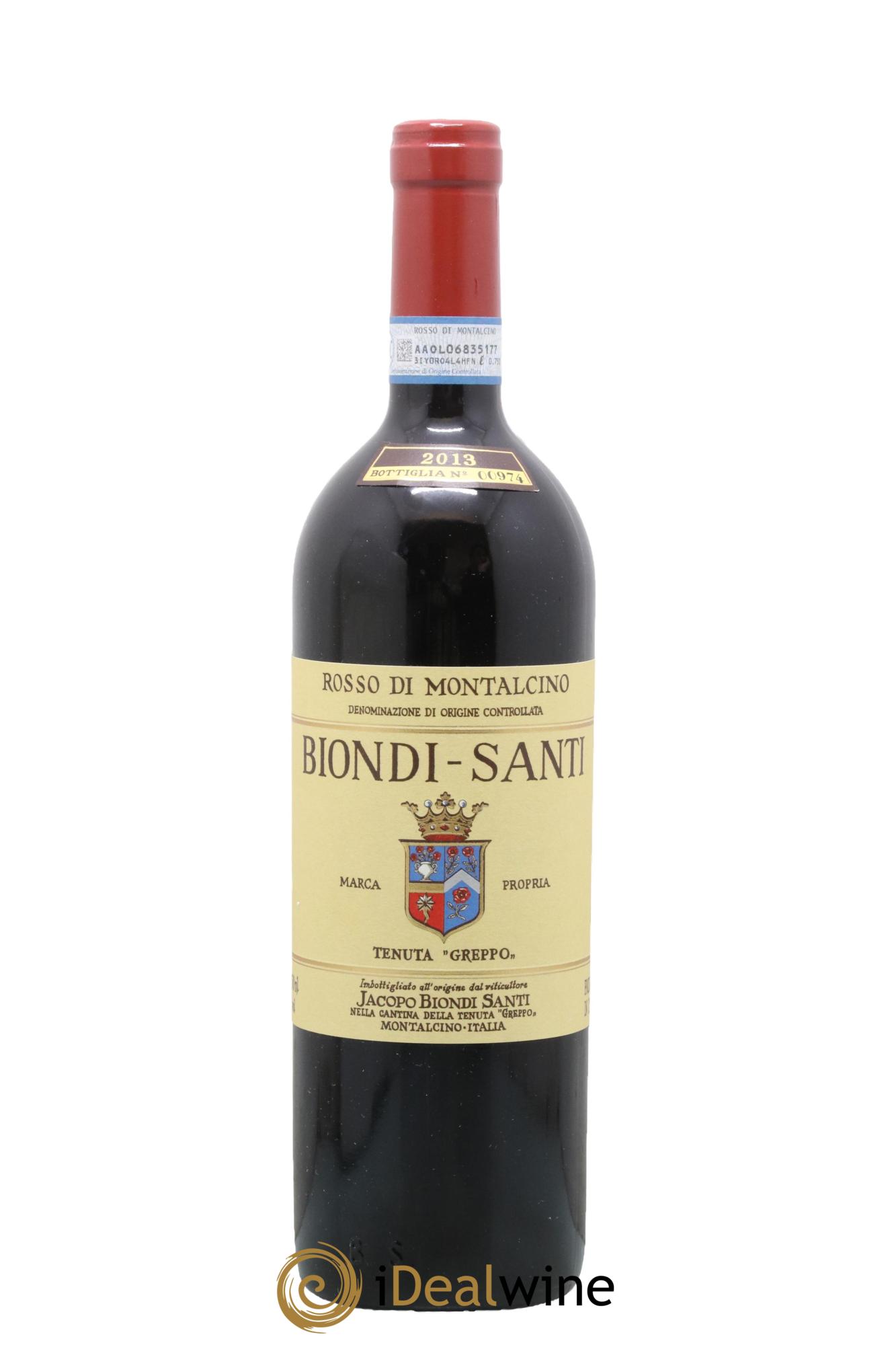 Rosso di Montalcino DOC Biondi-Santi Tenuta Greppo 2013 - Lot of 1 bottle - 0