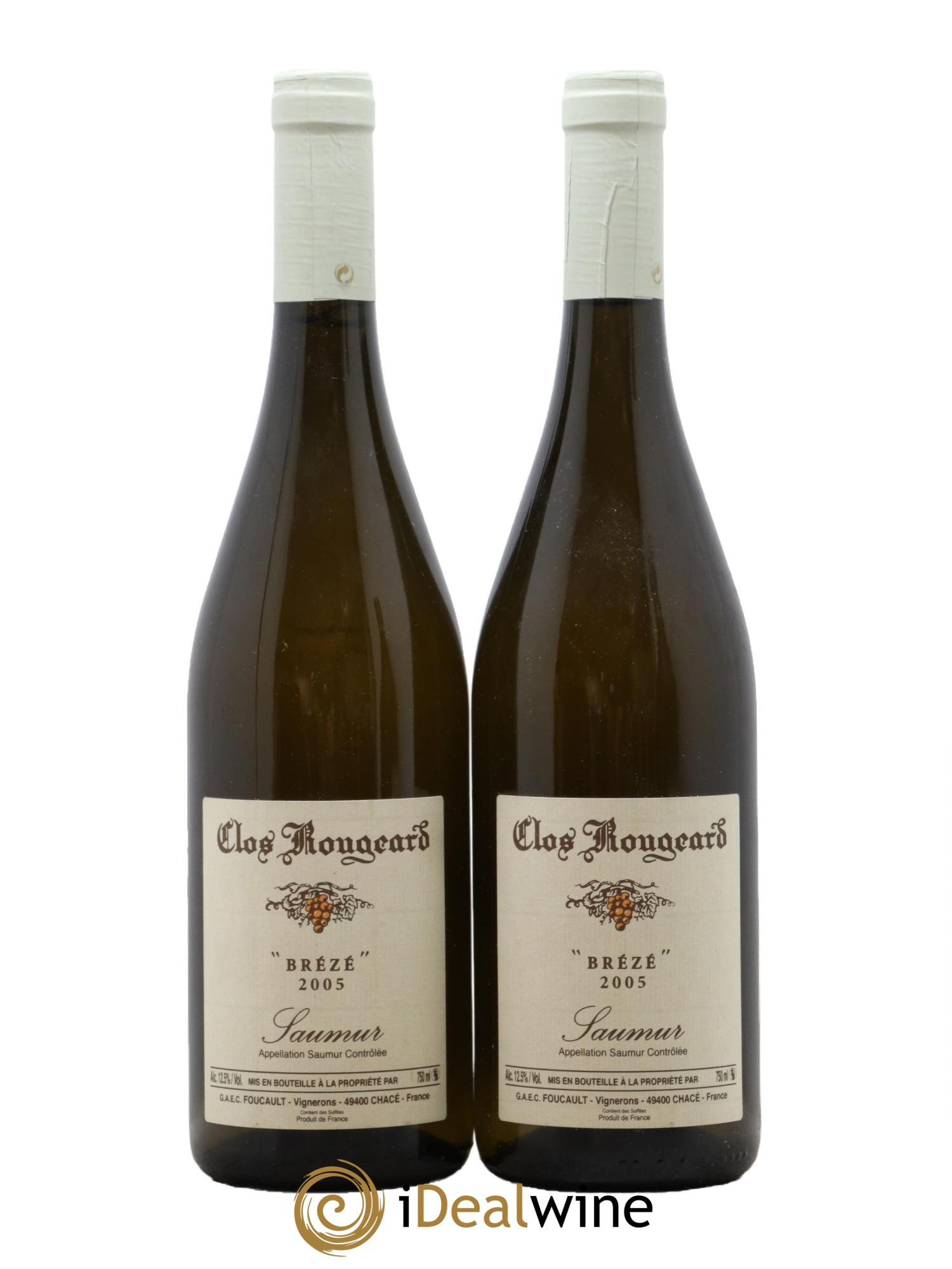 Saumur Brézé Clos Rougeard 2005 - Lot of 2 bottles - 0