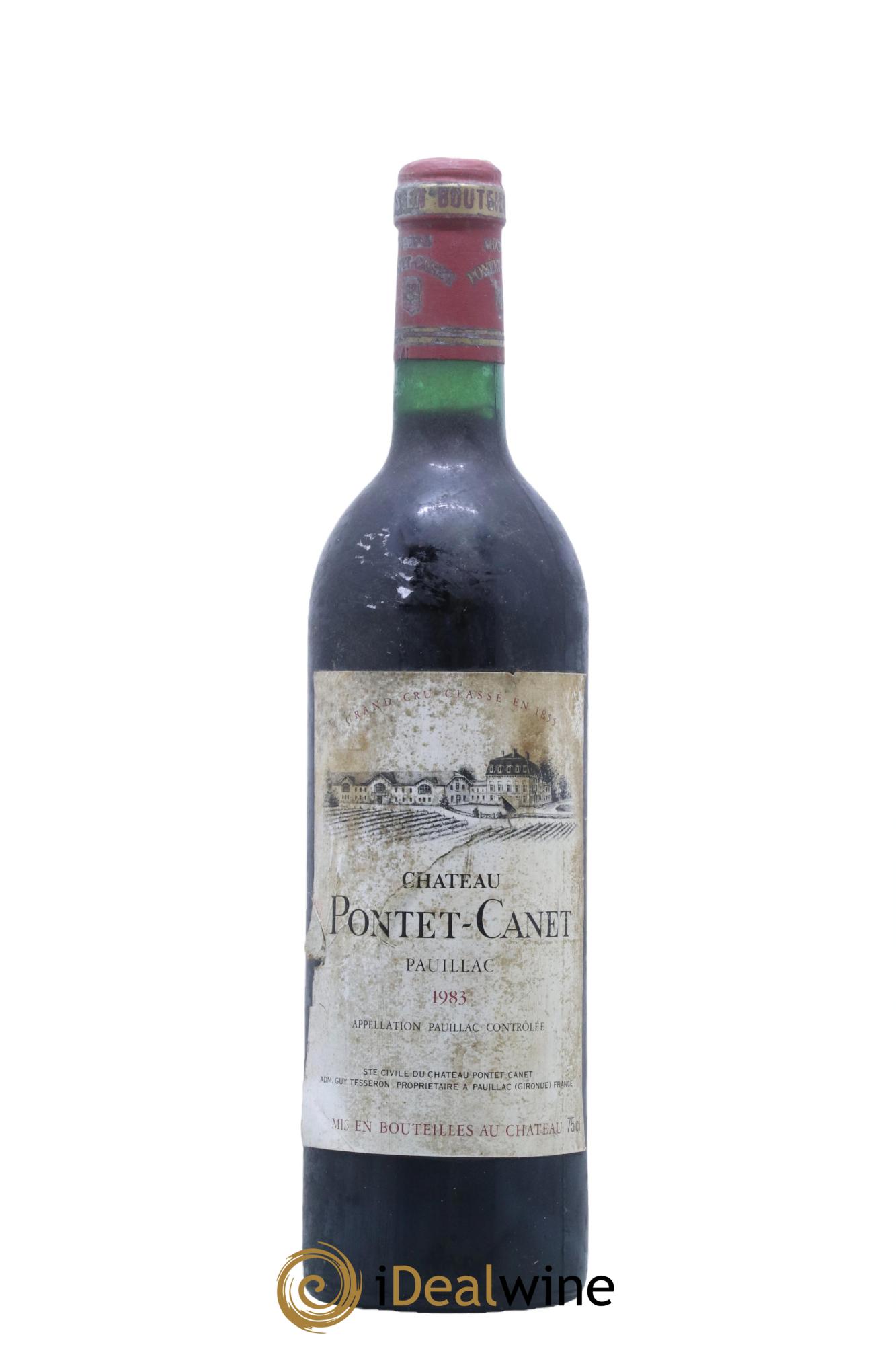 Château Pontet Canet 5ème Grand Cru Classé  1983 - Posten von 1 Flasche - 0