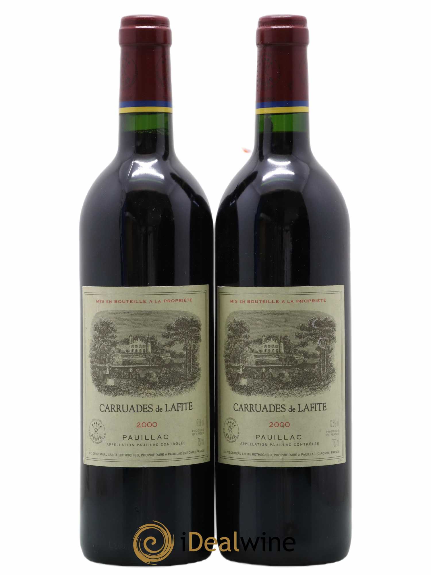 Carruades de Lafite Rothschild Second Vin 2000 - Posten von 2 Flaschen - 0