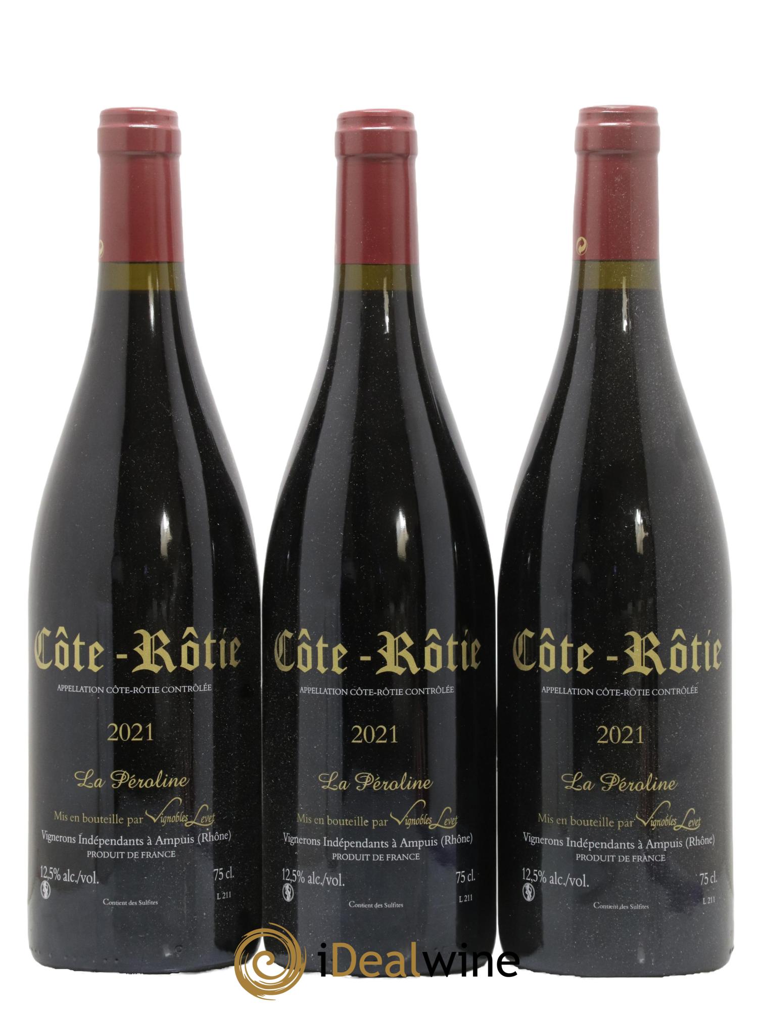 Côte-Rôtie La Péroline Vignobles Levet 2021 - Lot de 3 bouteilles - 0