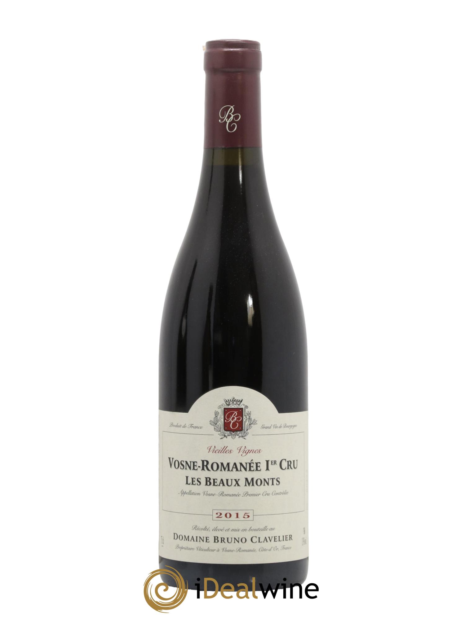 Vosne-Romanée 1er Cru Les Beaux Monts Vieilles vignes  Bruno Clavelier 2015 - Lot of 1 bottle - 0