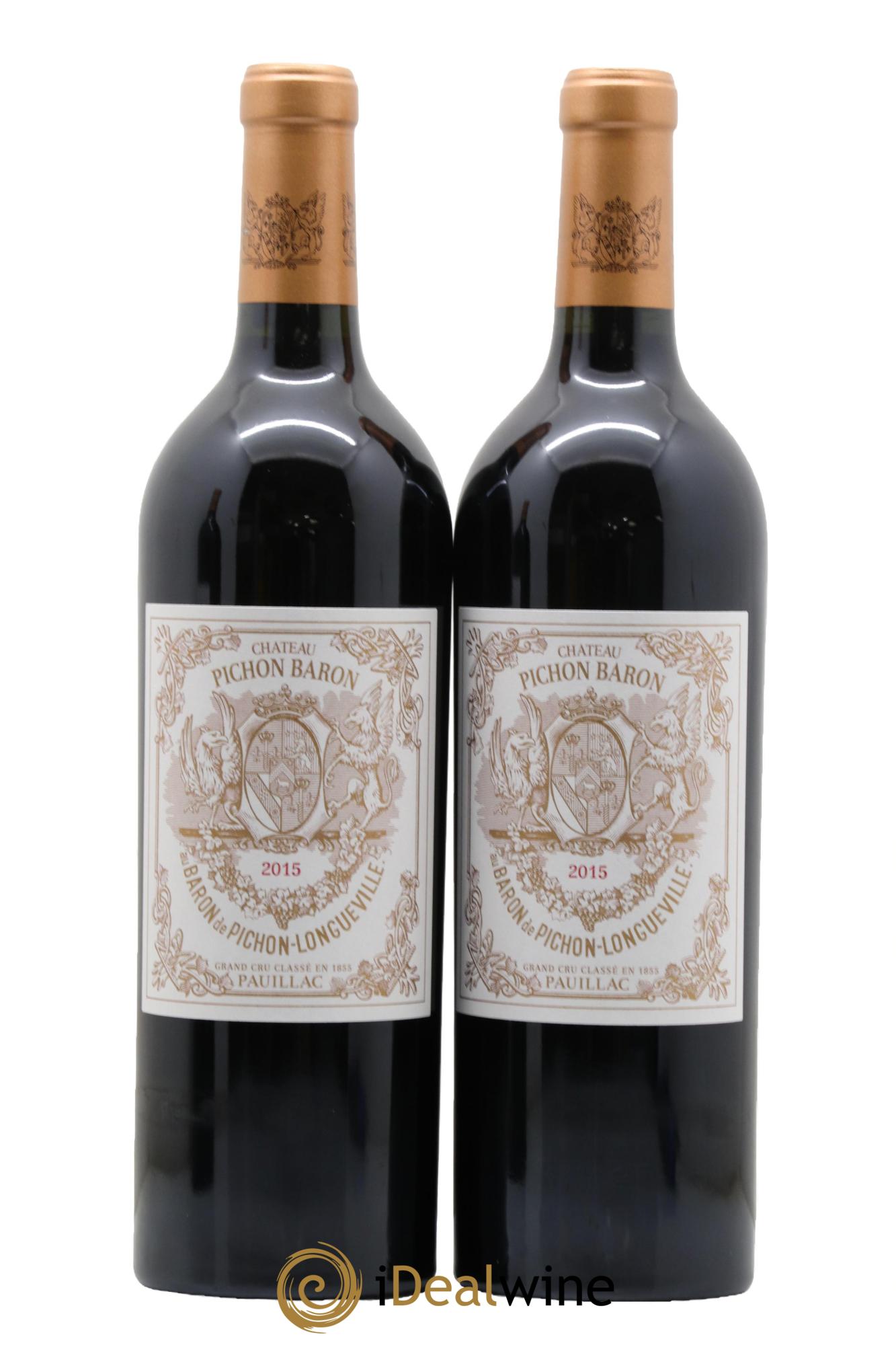 Pichon Longueville Baron 2ème Grand Cru Classé 2015 - Lot of 2 bottles - 0