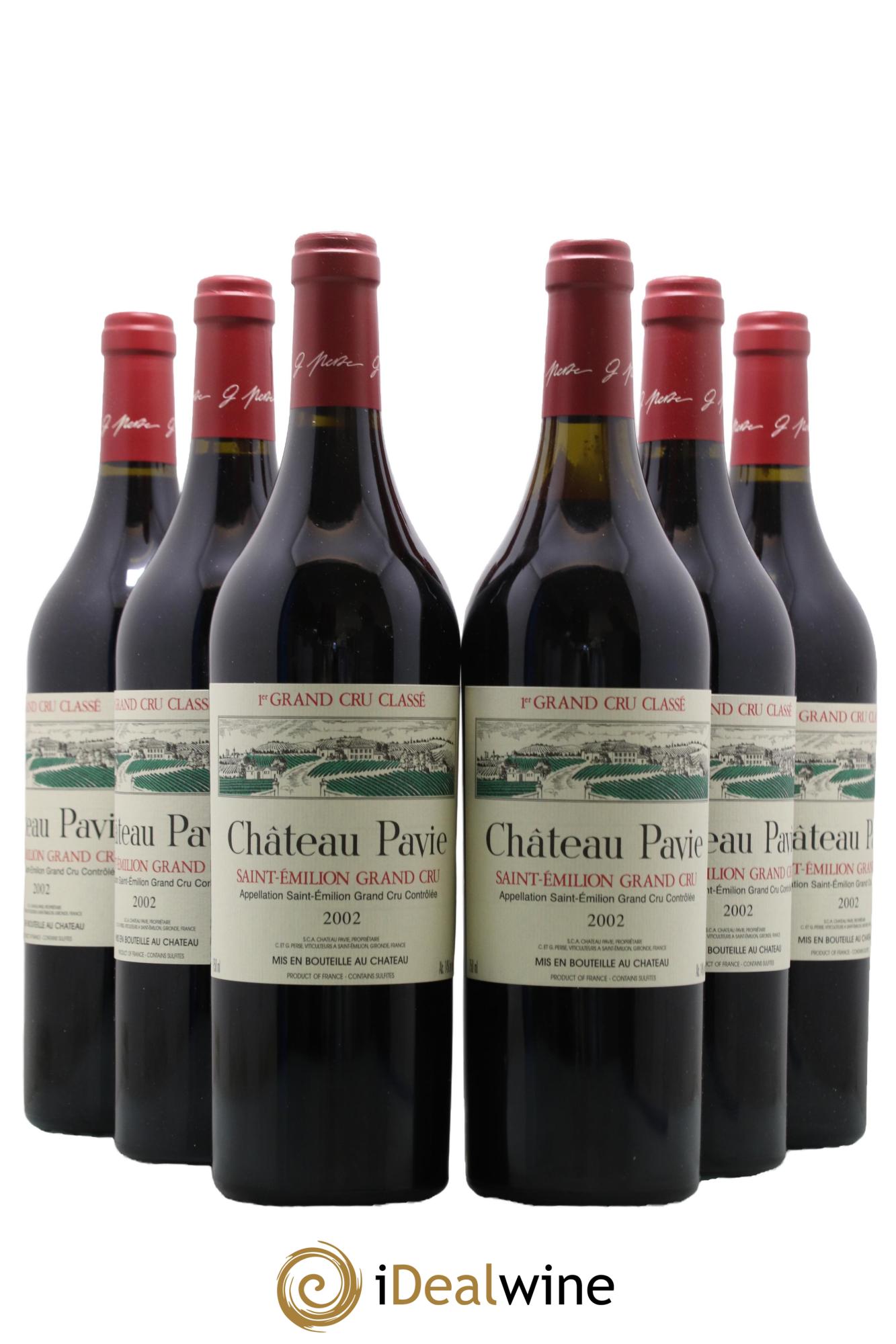 Château Pavie 1er Grand Cru Classé A 2002 - Lot de 6 bouteilles - 0