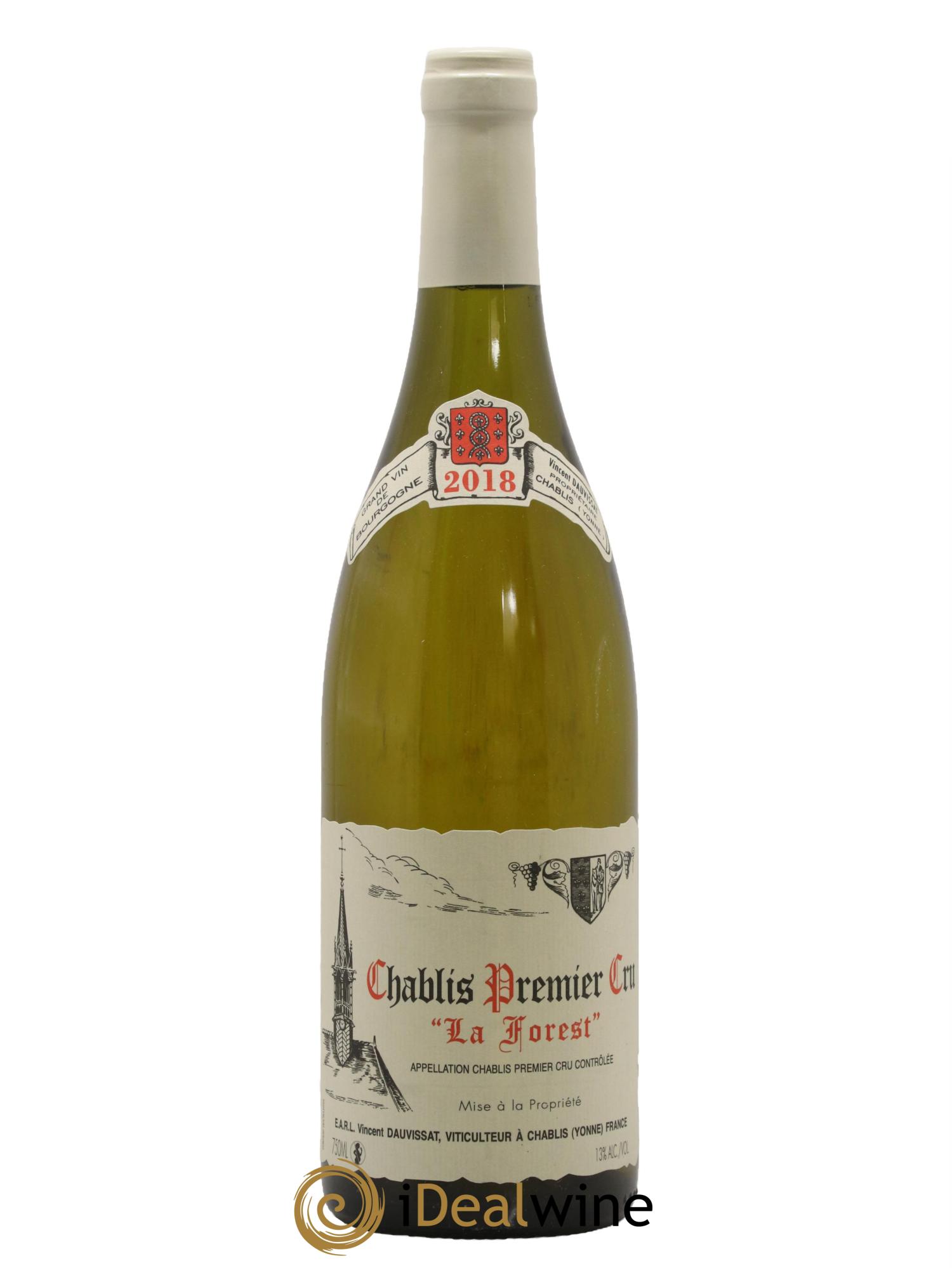 Chablis 1er Cru La Forest Vincent Dauvissat (Domaine) 2018 - Lot de 1 bouteille - 0