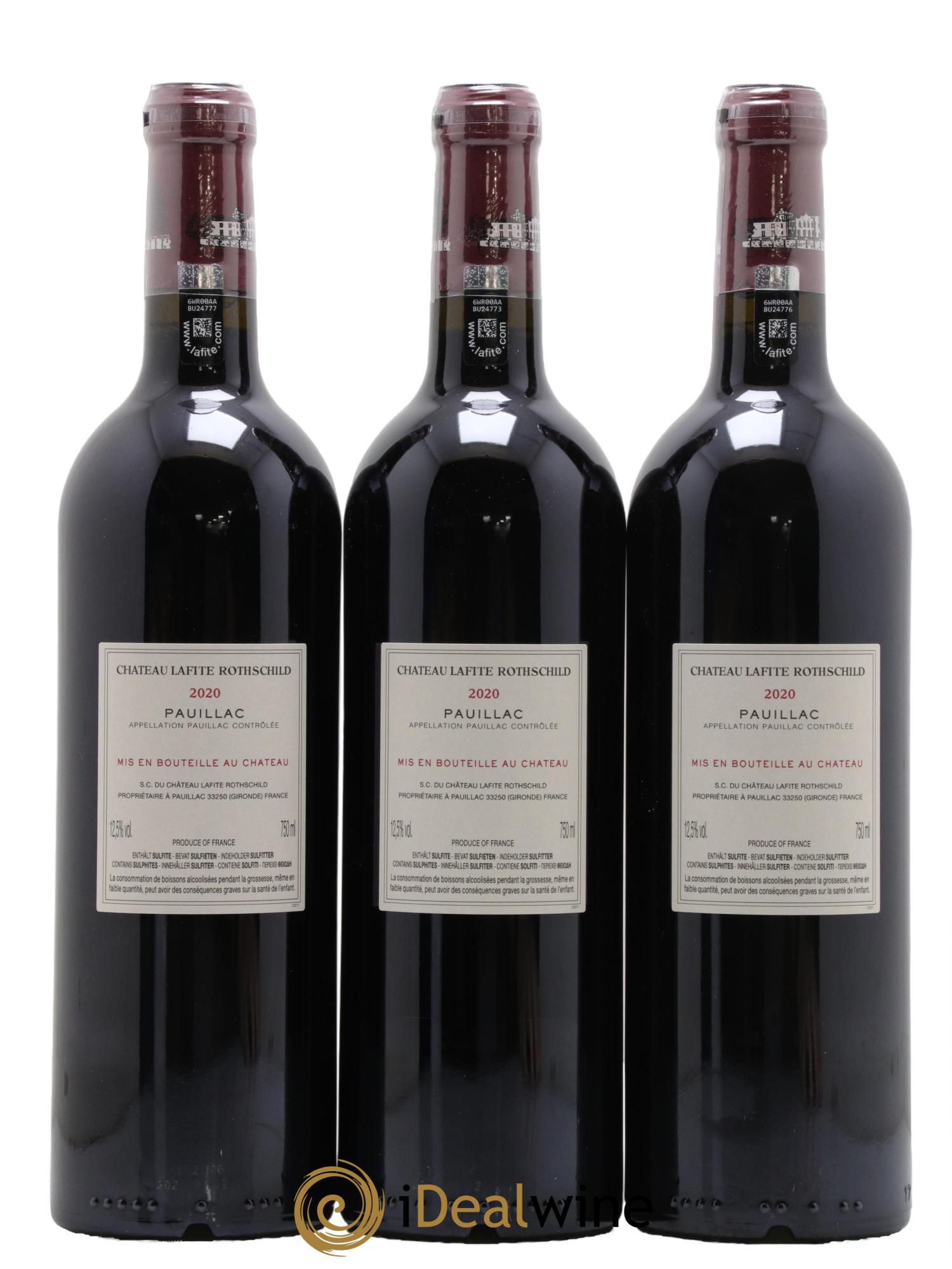 Château Lafite Rothschild 1er Grand Cru Classé 2020 - Lot of 6 bottles - 2