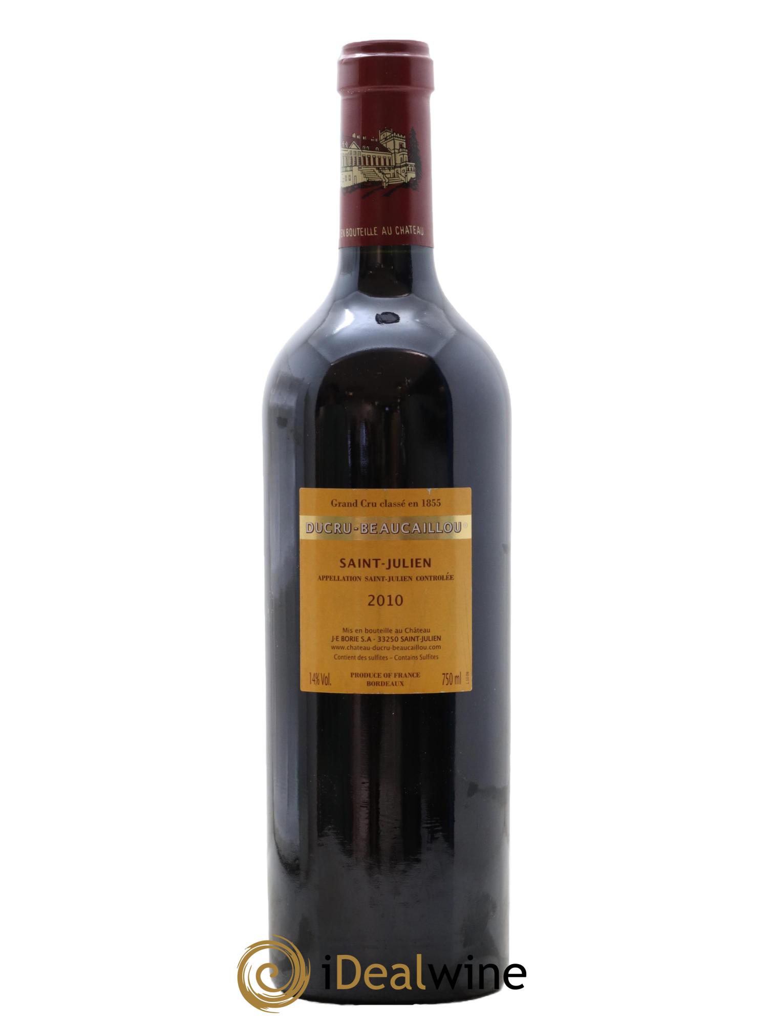 Château Ducru Beaucaillou 2ème Grand Cru Classé 2010 - Posten von 1 Flasche - 1