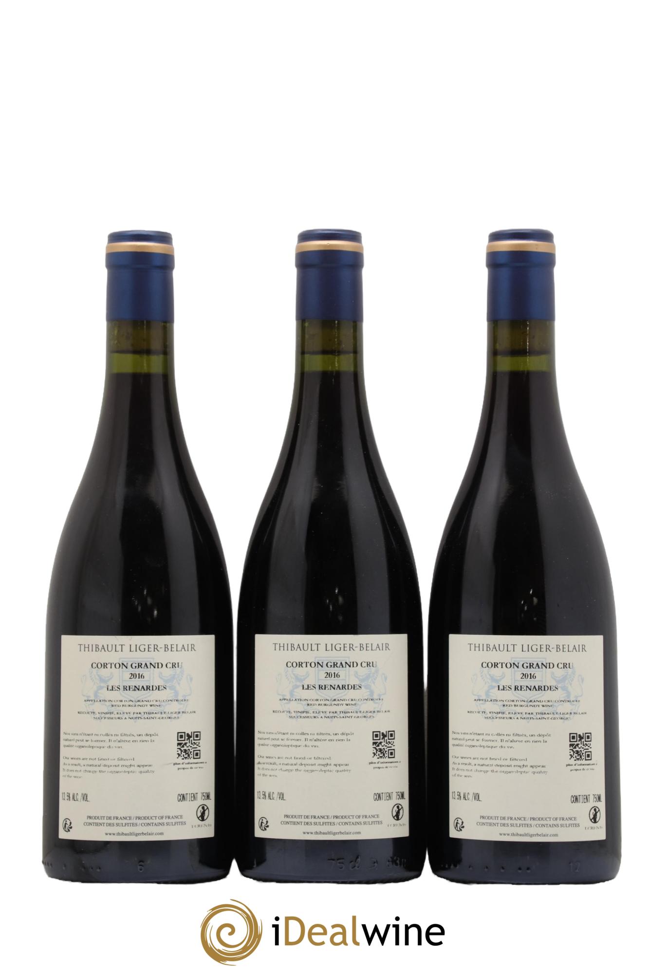 Corton Grand Cru Les Renardes Thibault Liger-Belair 2016 - Posten von 3 Flaschen - 1