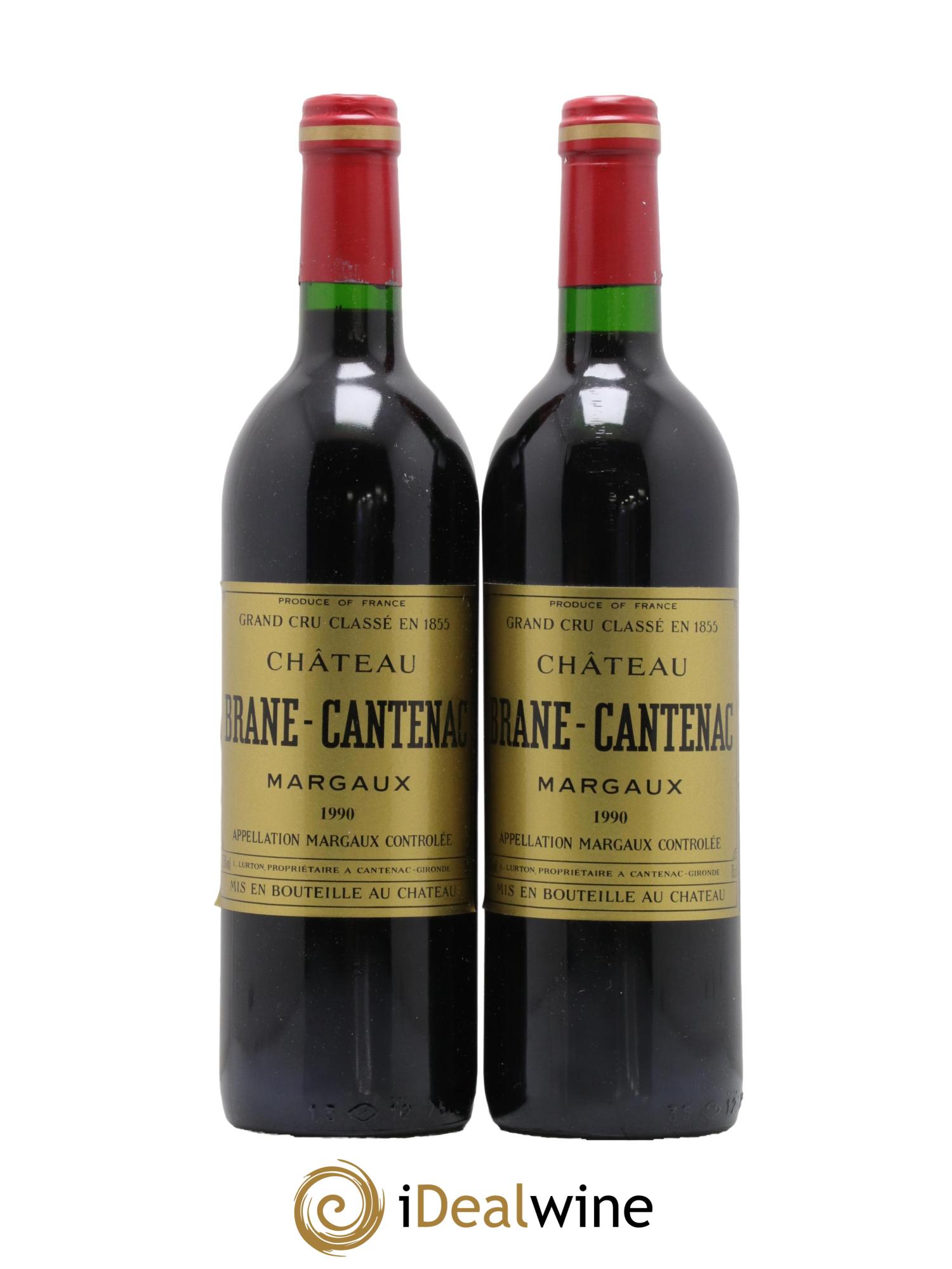 Château Brane Cantenac 2ème Grand Cru Classé  1990 - Lot of 2 bottles - 0