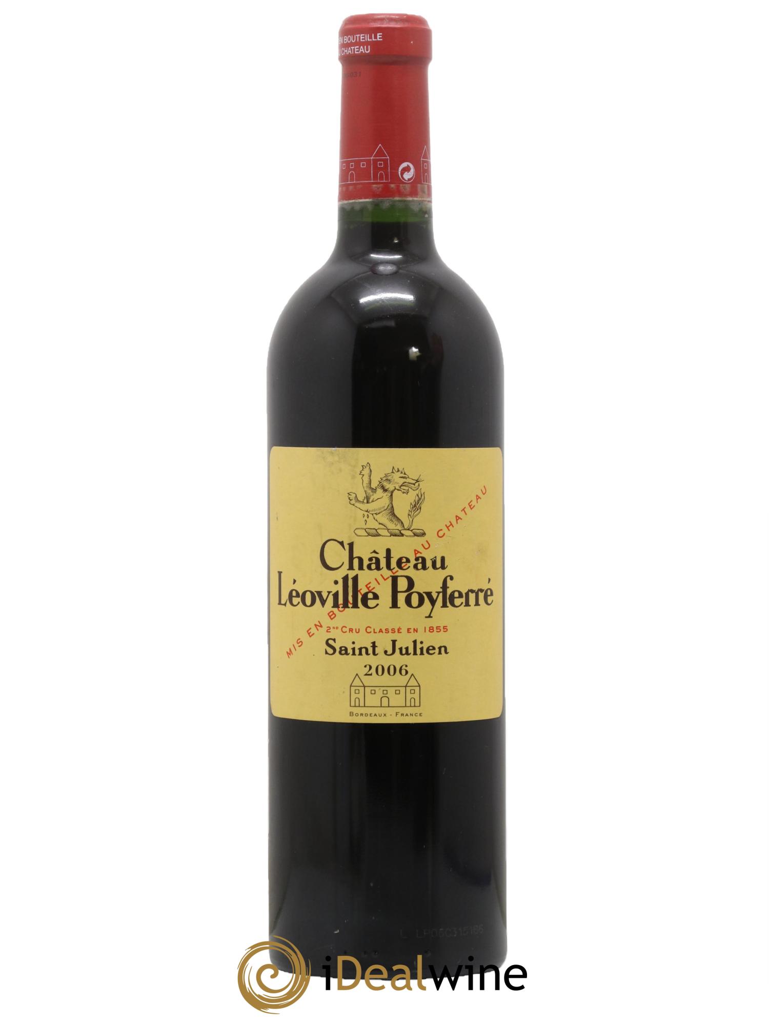 Château Léoville Poyferré 2ème Grand Cru Classé 2006 - Lot de 1 bouteille - 0